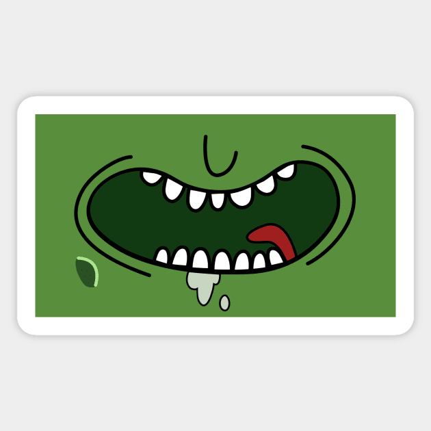 I'm a pickle Face Mask Sticker by walterorlandi